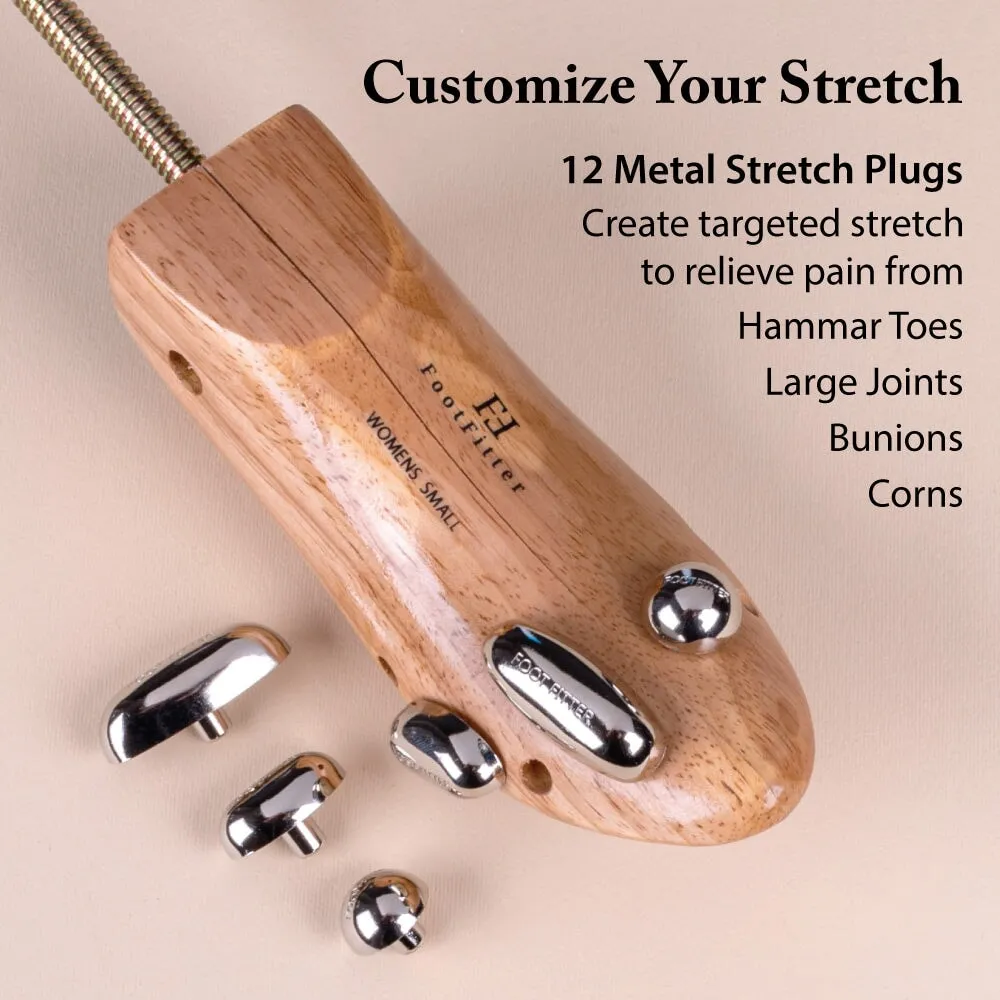 FootFitter Best Professional One-Way Shoe Stretcher Set - Pair of Shoe Stretchers