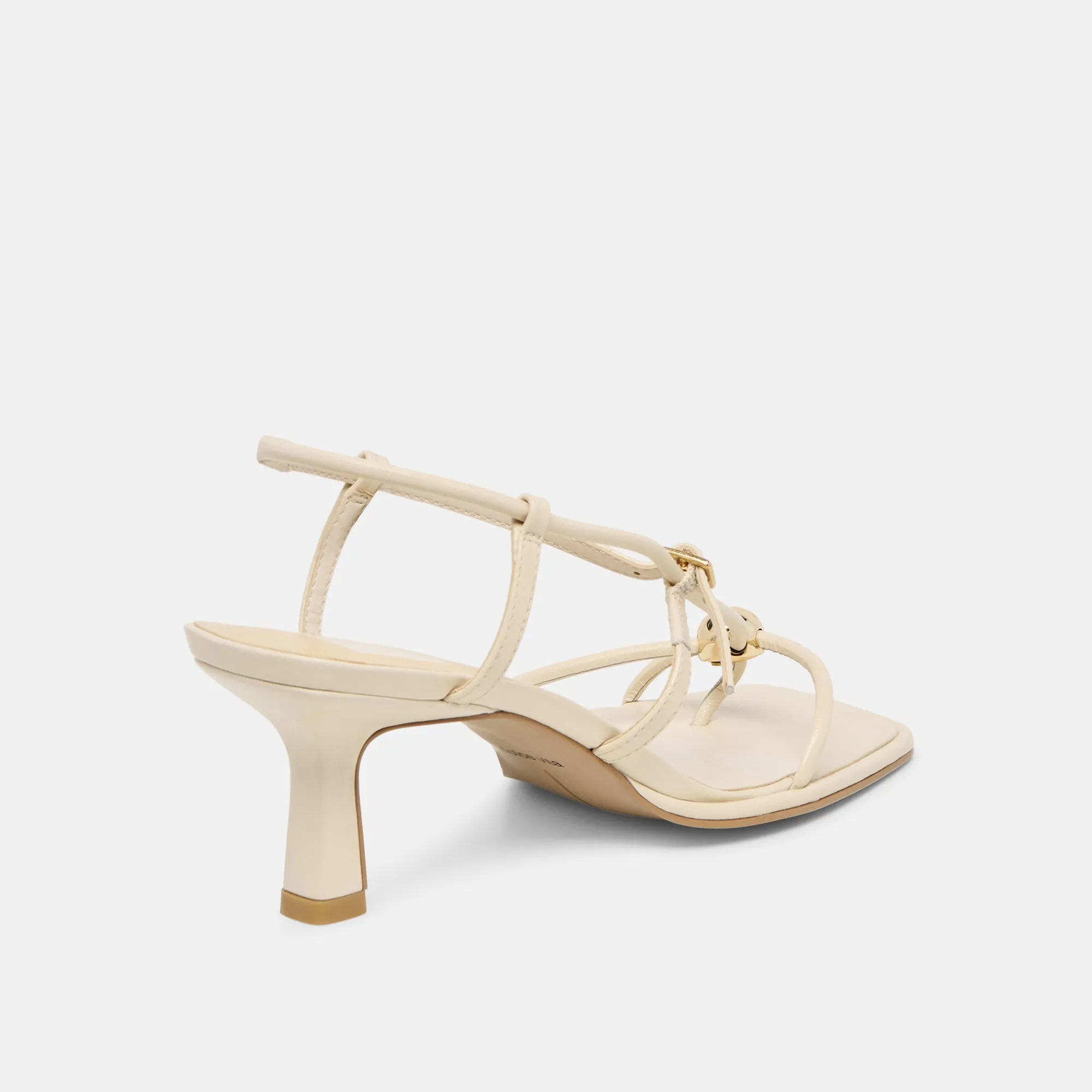 Designer Appeal MYLEE HEELS CREME LEATHER
