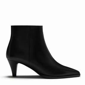 Vend?me Lola black calfskin leather boots Boosted comfort