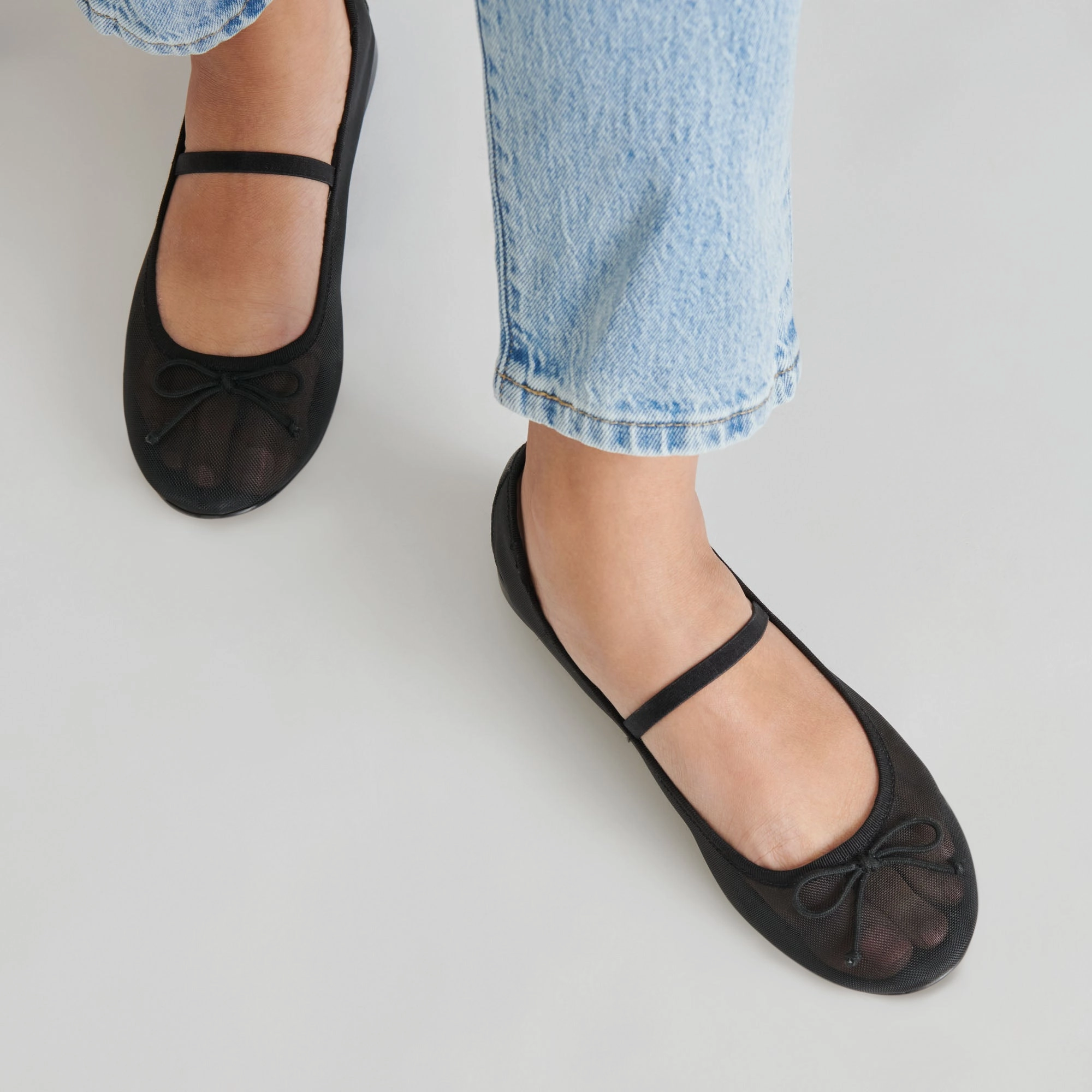 CADEL BALLET FLATS ONYX MESH - re:vita Rock Glow Everyday Walk
