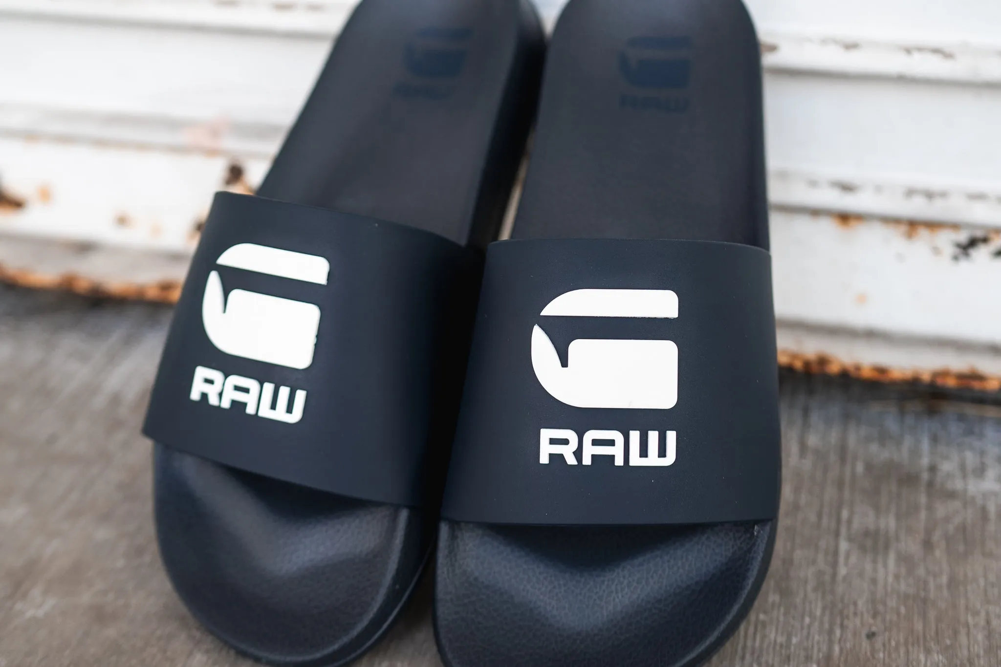 G-Star Cart 3 Slides (Navy/White)