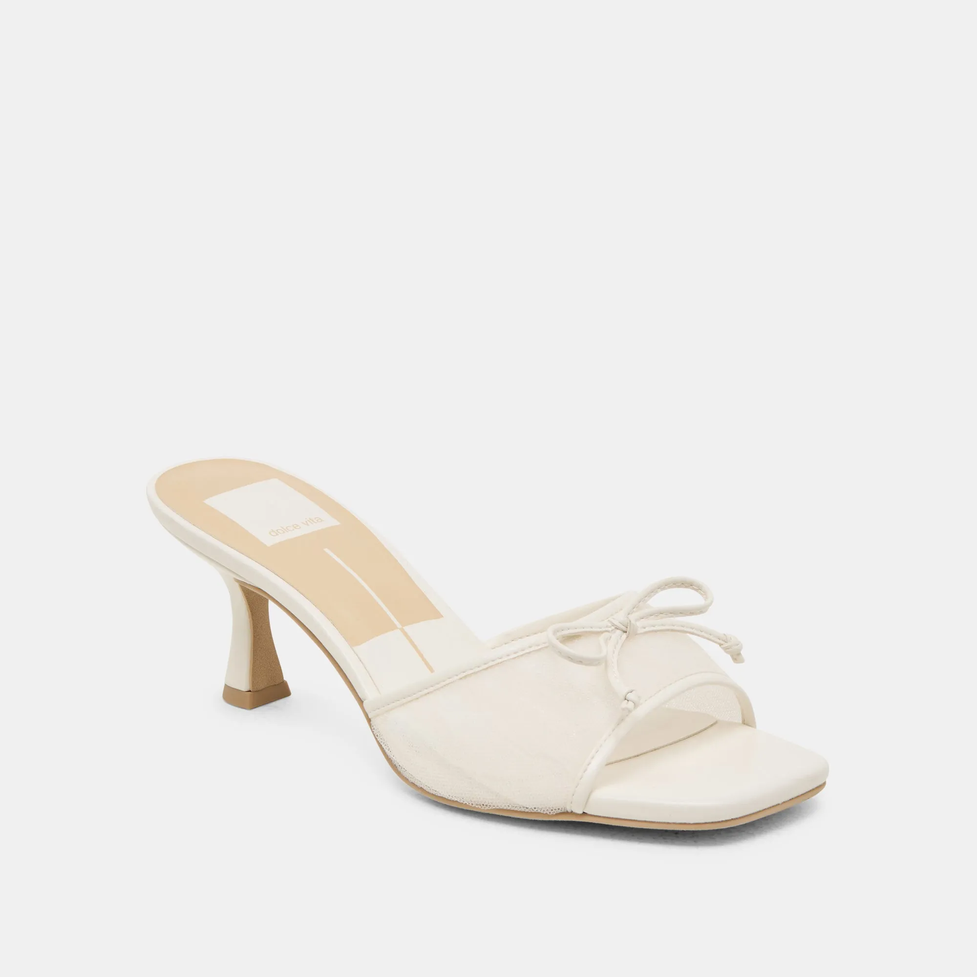 GALEN HEELS WHITE TULLE Minimal Glow Minimalist Style