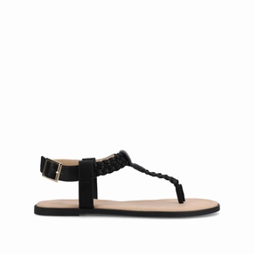 Sunday Best GENEVIVE T-STRAP SANDALS IN VEGAN LEATHER