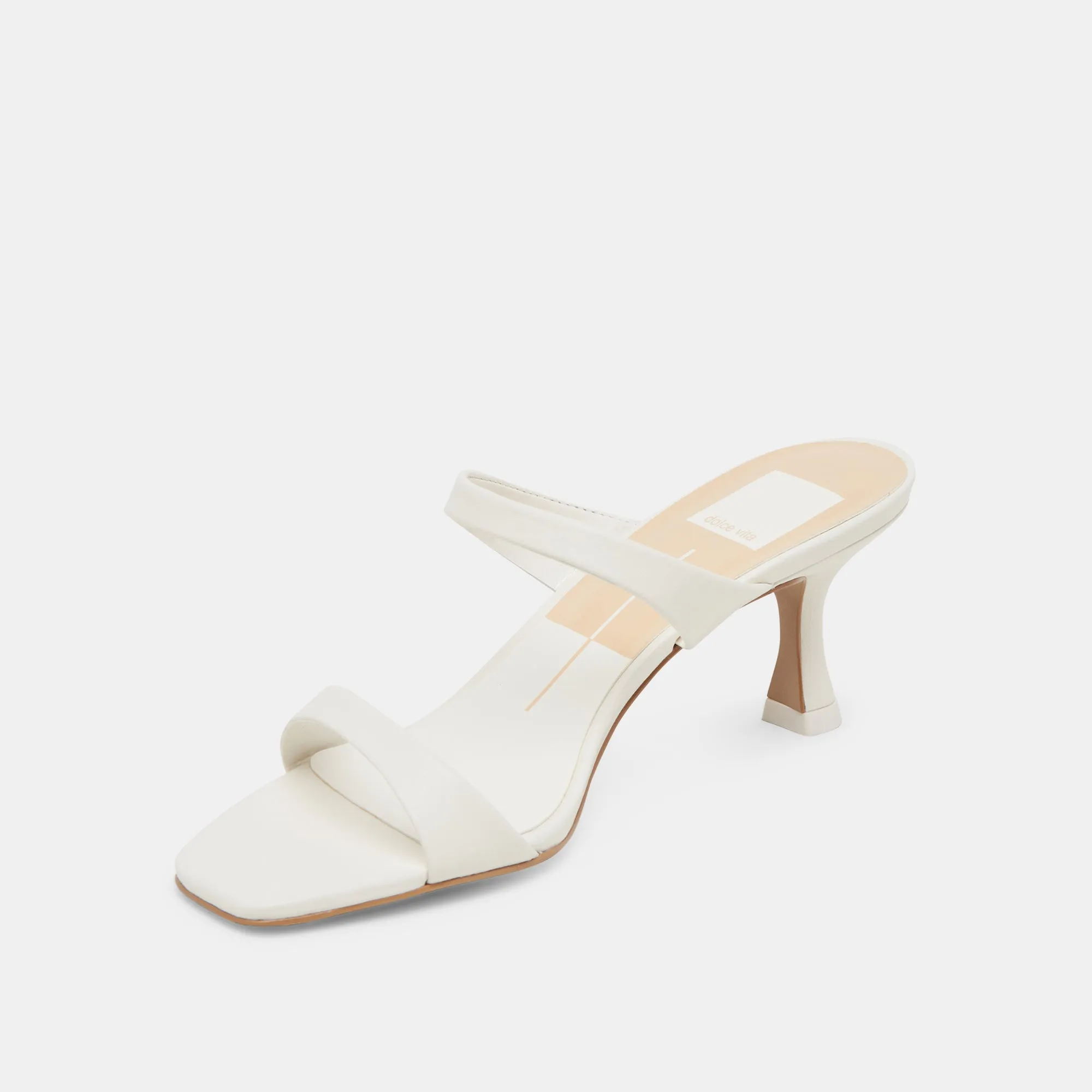 GENORA HEELS WHITE LEATHER Soft Power Street Guard