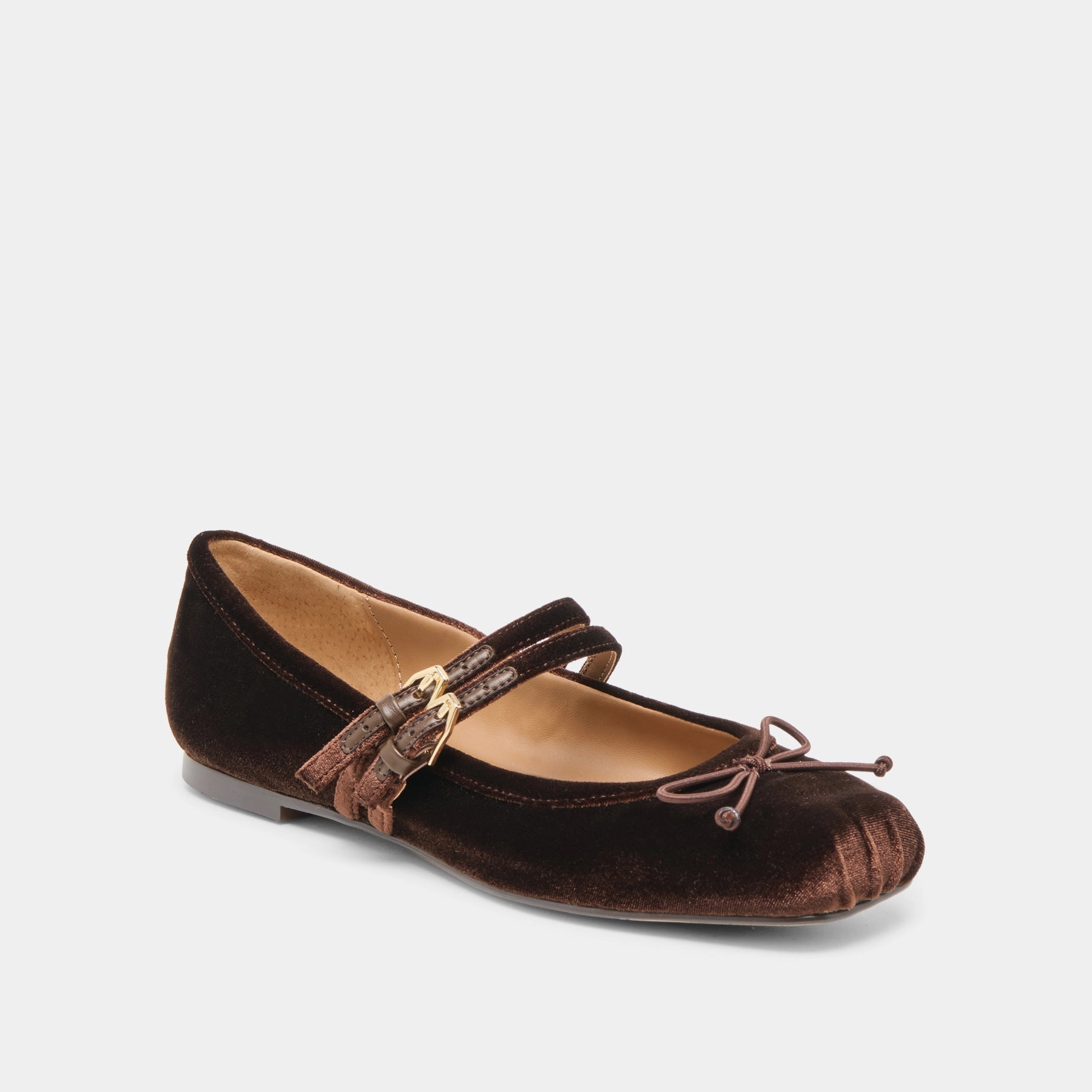 Family Glow GIBSEN BALLET FLATS CHOCOLATE VELVET