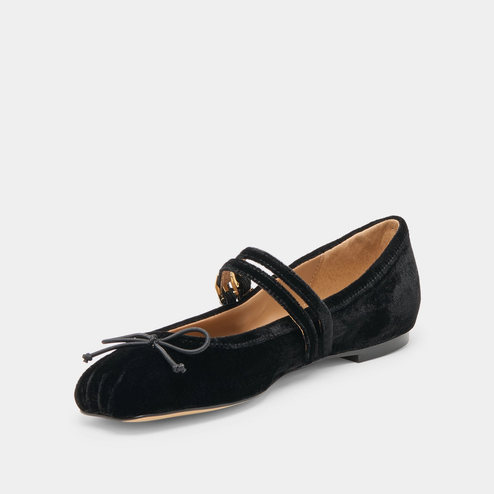 Open Fest Cushioned Walking Shoes GIBSEN BALLET FLATS NERO VELVET