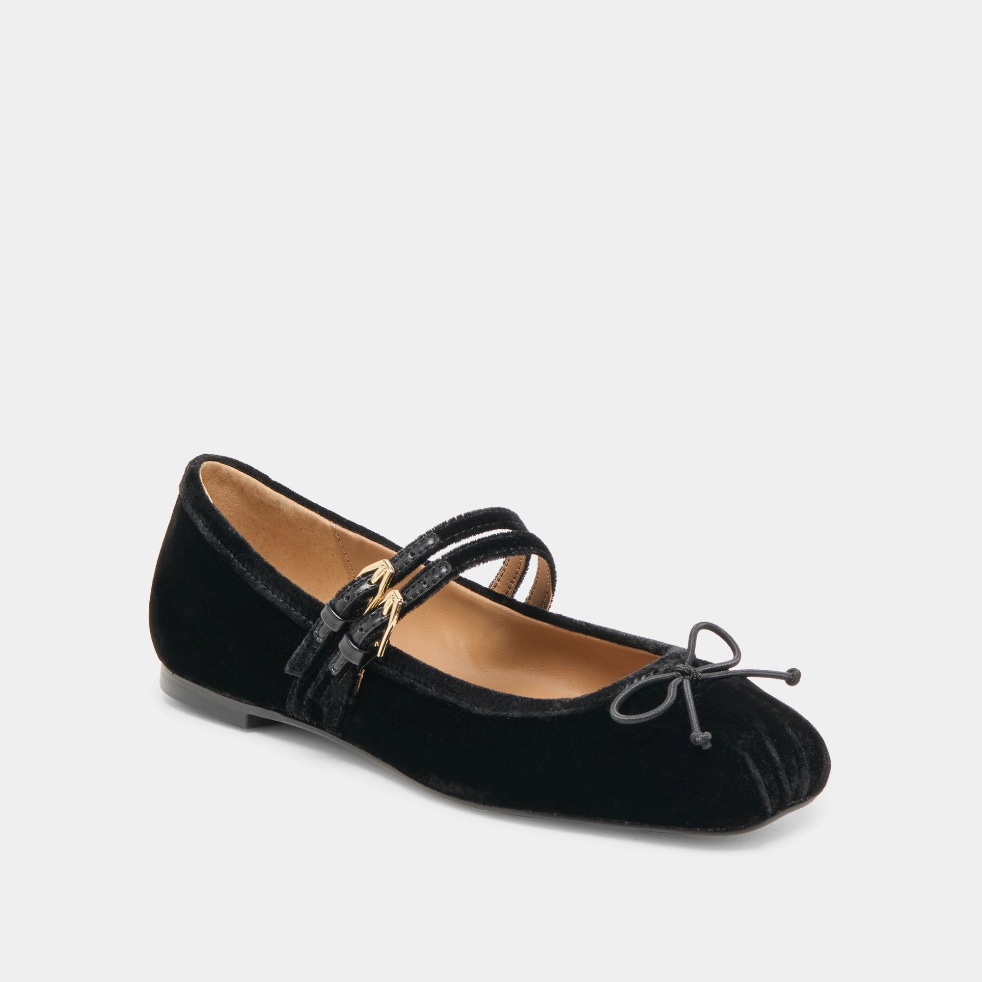 Easygoing Comfort orthopedic GIBSEN BALLET FLATS NERO VELVET