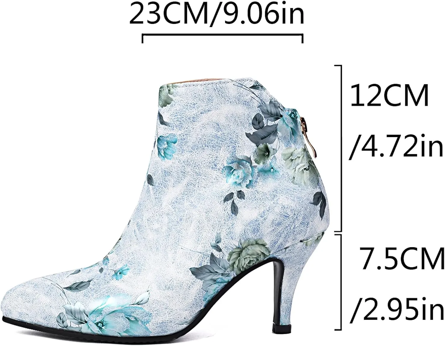 Gicoiz Pointed Toe Stiletto High Heels Womens Ankle Boots