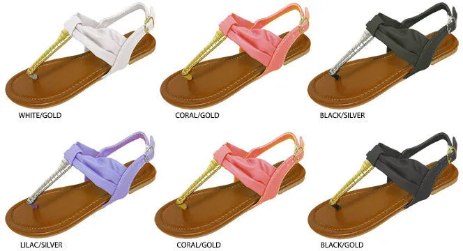 girls oiled t-strap sandals Case of 36