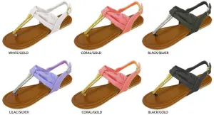girls oiled t-strap sandals Case of 36