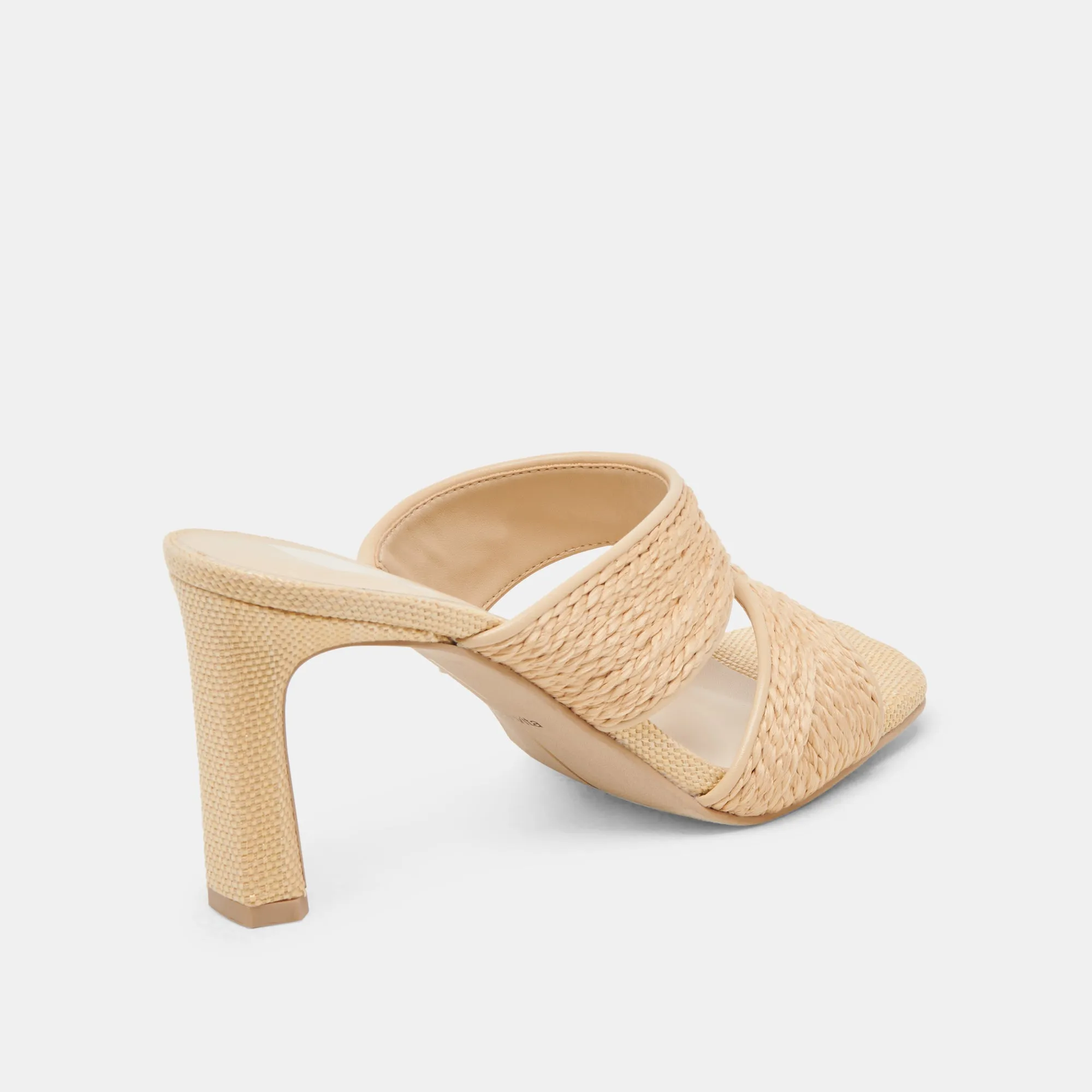 GITEL WIDE HEELS LT NATURAL RAFFIA Timeless Classic Feminine Feel