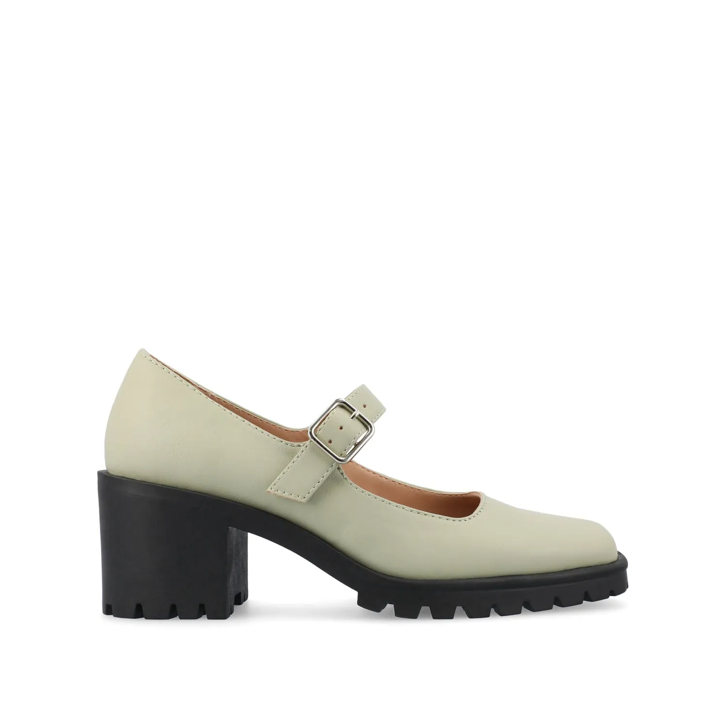 Height Elevation GLADYS MARY JANE HEELS IN VEGAN LEATHER