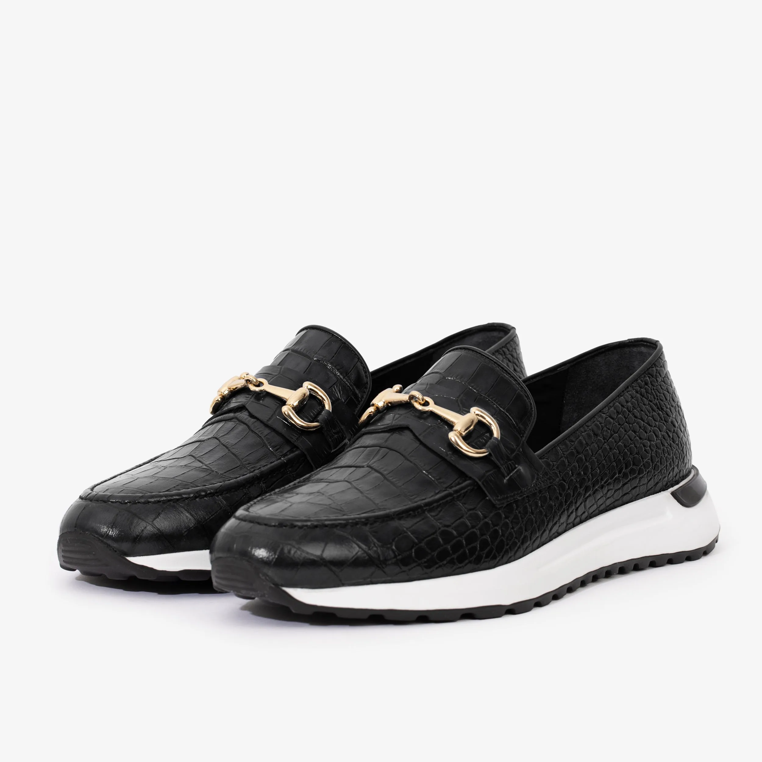 Comfortable Workout The Padova Black Leather Men Sneaker