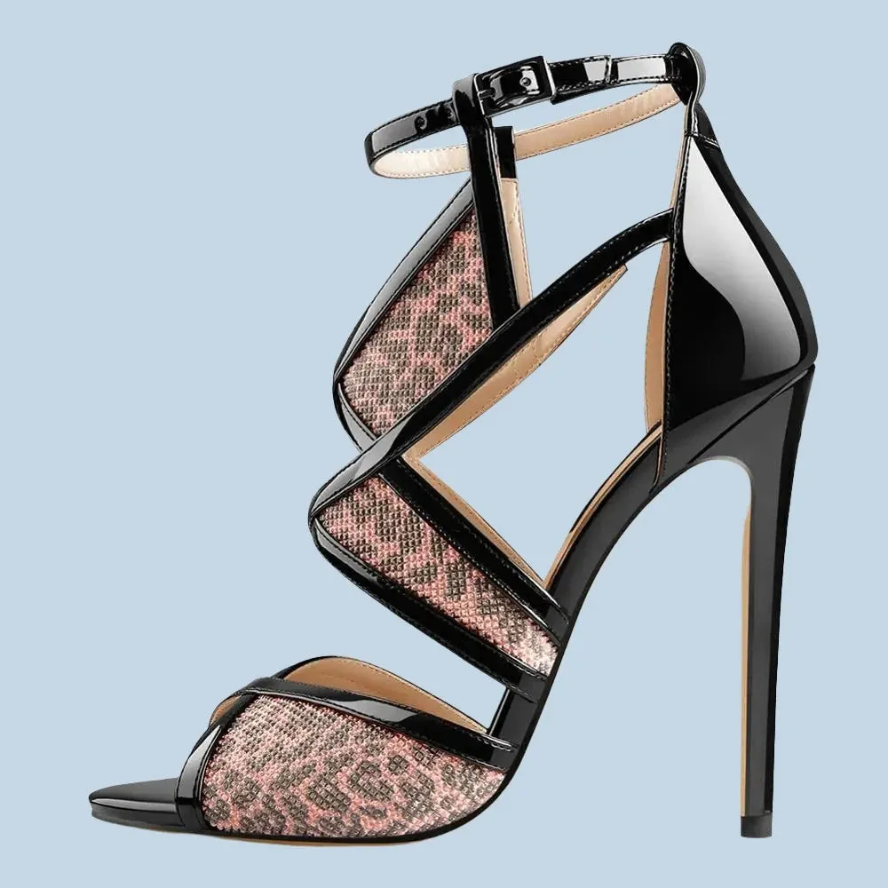 Glitter Gold Heels