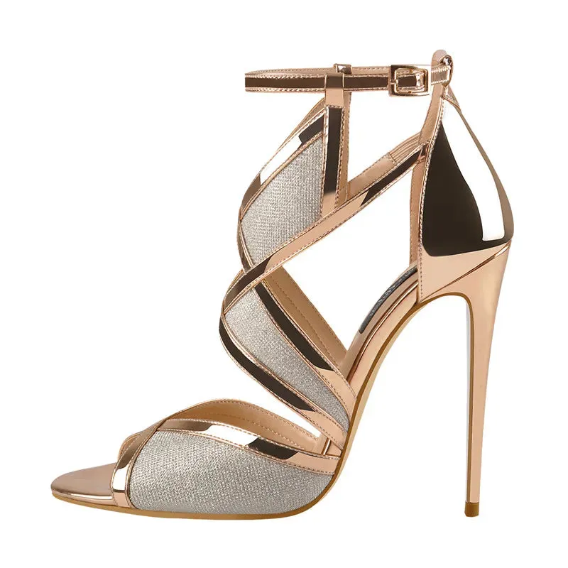 Glitter Gold Heels