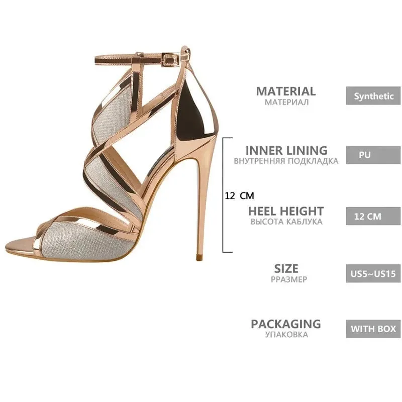 Glitter Gold Heels