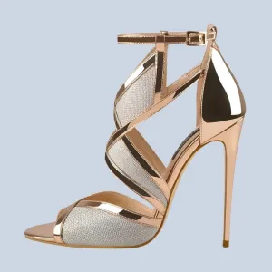 Glitter Gold Heels