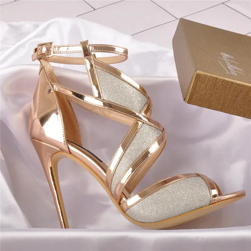 Glitter Gold Heels