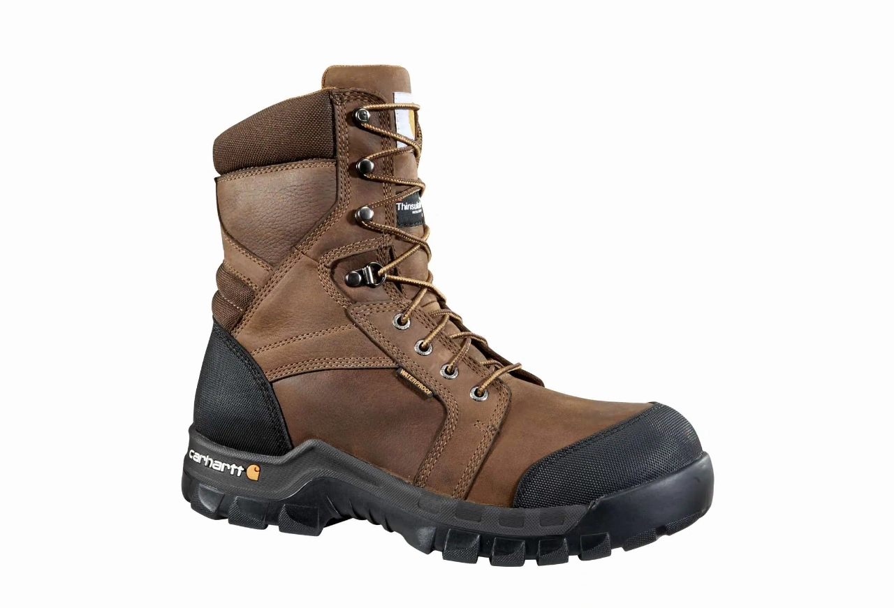 Men's Rugged Flex 8-Inch Insulated Composite Toe Work Boot Cushioned lining