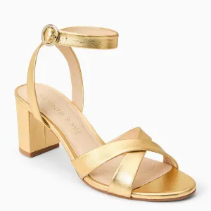 Peri Leather Strappy Mid Heel Winter Edge