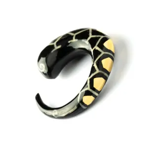Golden Hexagon Ear Stretchers