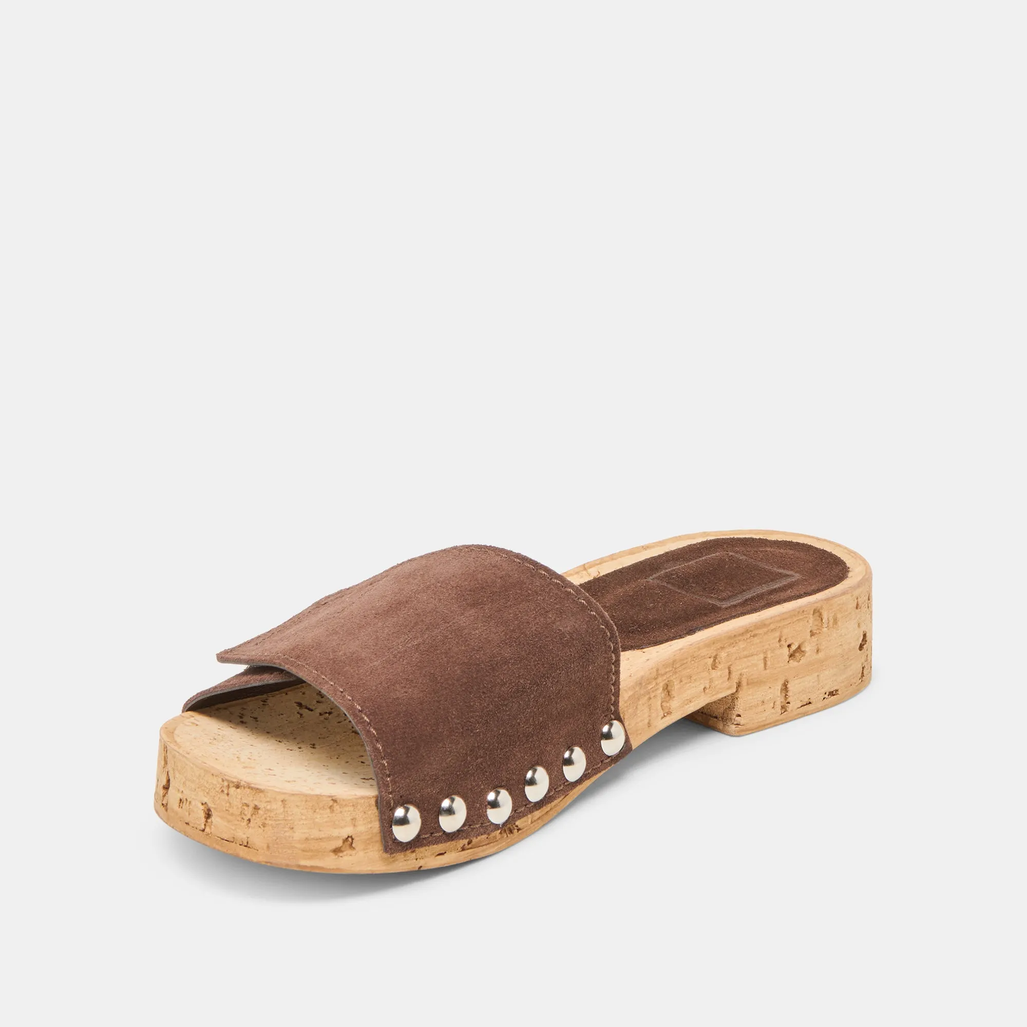 SANDY SANDALS DK BROWN SUEDE Elegant Arch Refined Walk