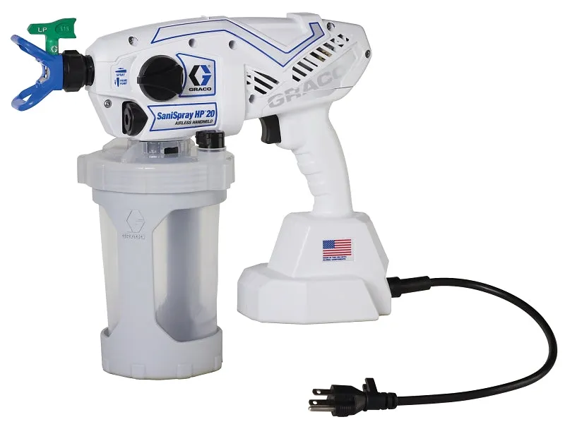Graco 25R790 SaniSpray HP 20 Corded Handheld Airless Disinfectant Sprayer, 42 oz Tank :EA: QUANTITY: 1