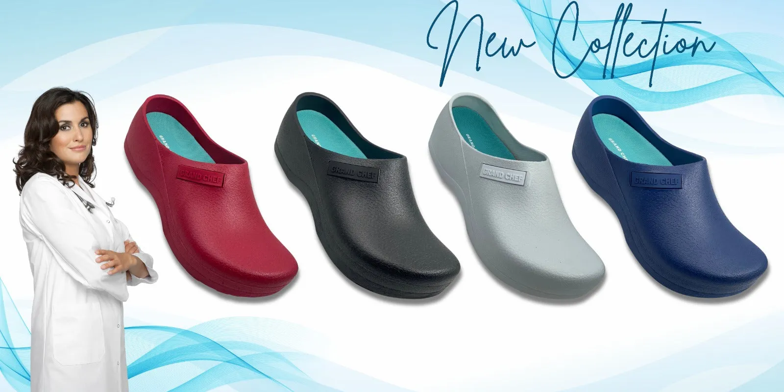 Grand Chef | Slip Resistant Clogs | Chef Shoes | Work Shoes | Nurse Shoes| Extra Insoles
