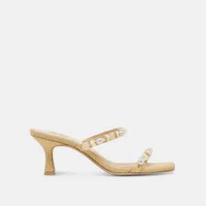 Easy Fit Heat Safe GRASON HEELS LT NATURAL RAFFIA
