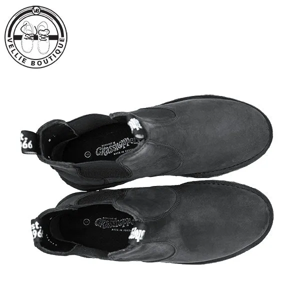 Grasshoppers Tyson Chelsea Boot - Black Dallas