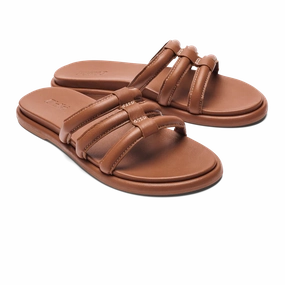 High-quality Synthetic Leather Blend OLUKAI TIARE SLIDE WOMEN'S