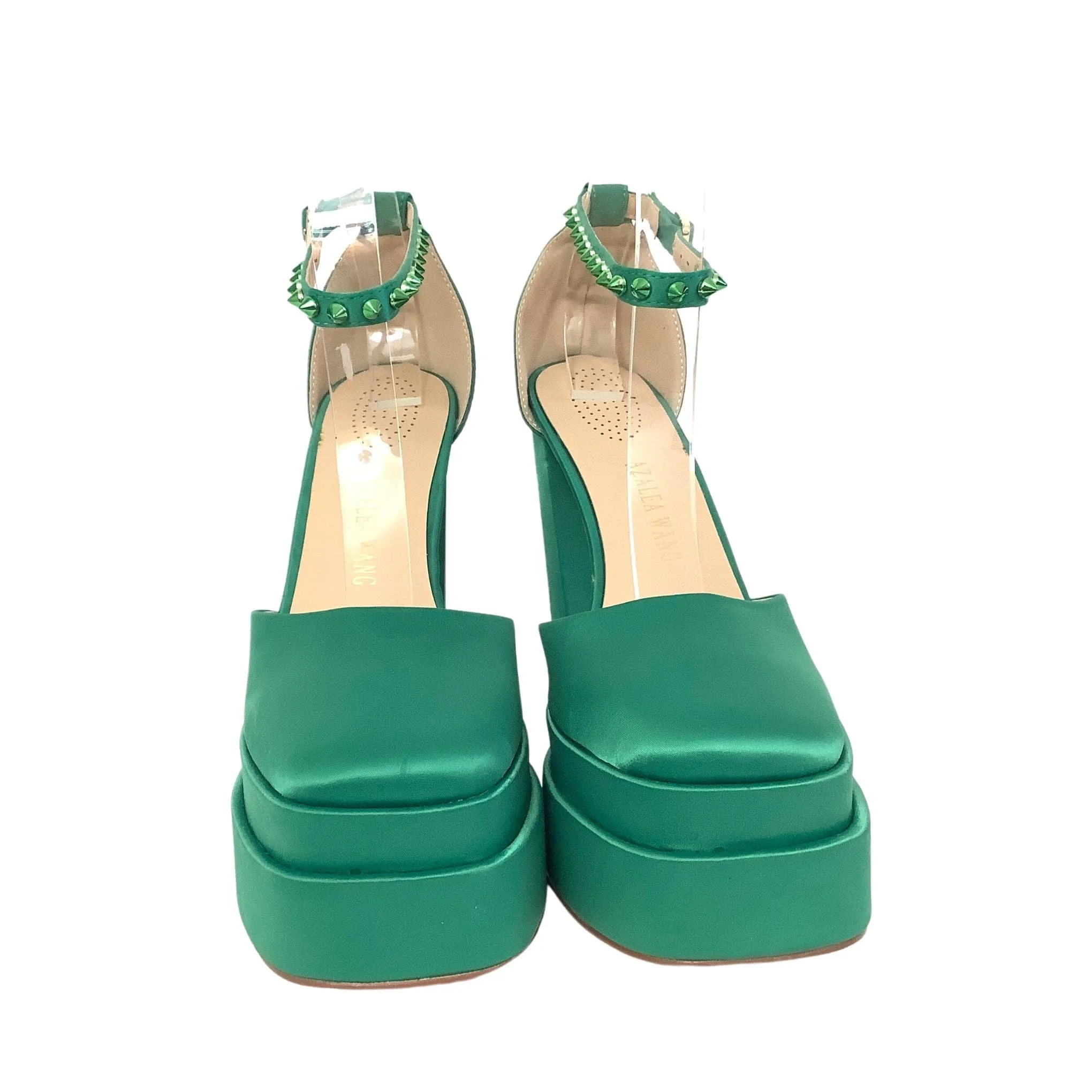 Green Mega Platform Heels