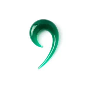 Green Onyx Stretcher Earring