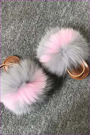Grey And Pink Toddler Fox Sandal F032
