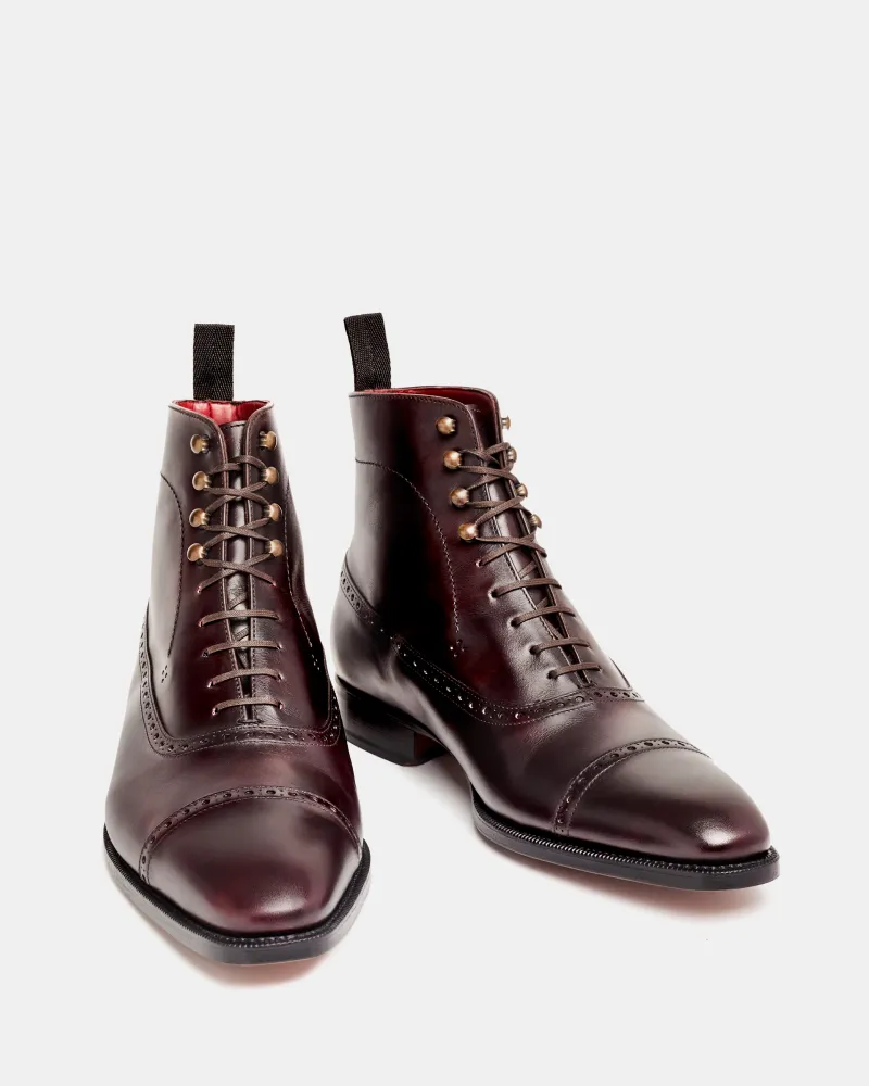 Museum Oxblood Balmoral Brogue Boot Picnic Quick Dry Interior