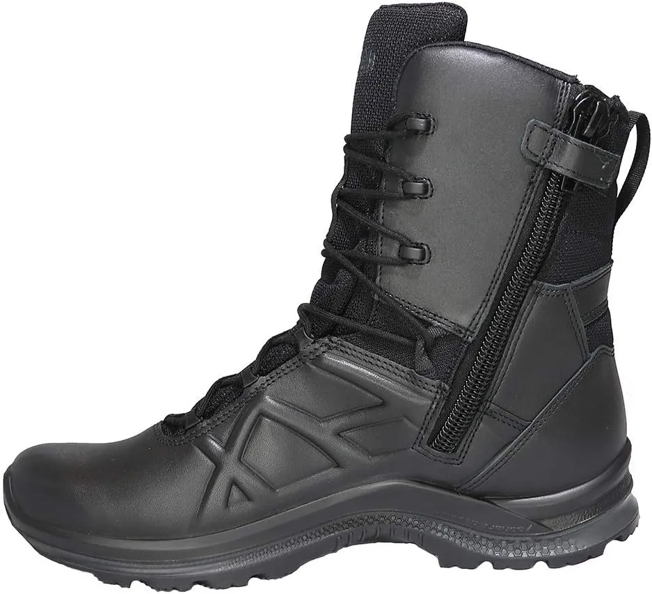 HAIX Black Eagle Tactical 2.0 GTX High Side Zip - Waterproof Work Boots, With Anti-Slip Sole, Shock Absorbing Technology, And Lightweight Design, Great Boots For Police Men