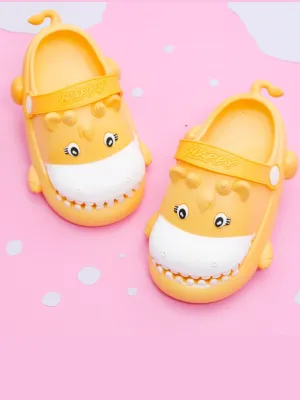 Happy Hippo Yellow Clogs for Boys- Splash into Fun & Comfort