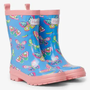 HATLEY Botanical Butterflies Shiny Rain Boots