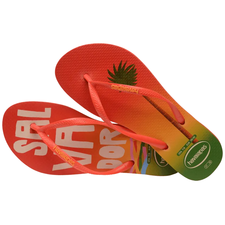 Havaianas Slim Print Postcard Flip Flops