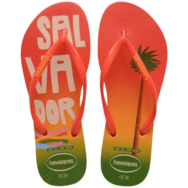 Havaianas Slim Print Postcard Flip Flops