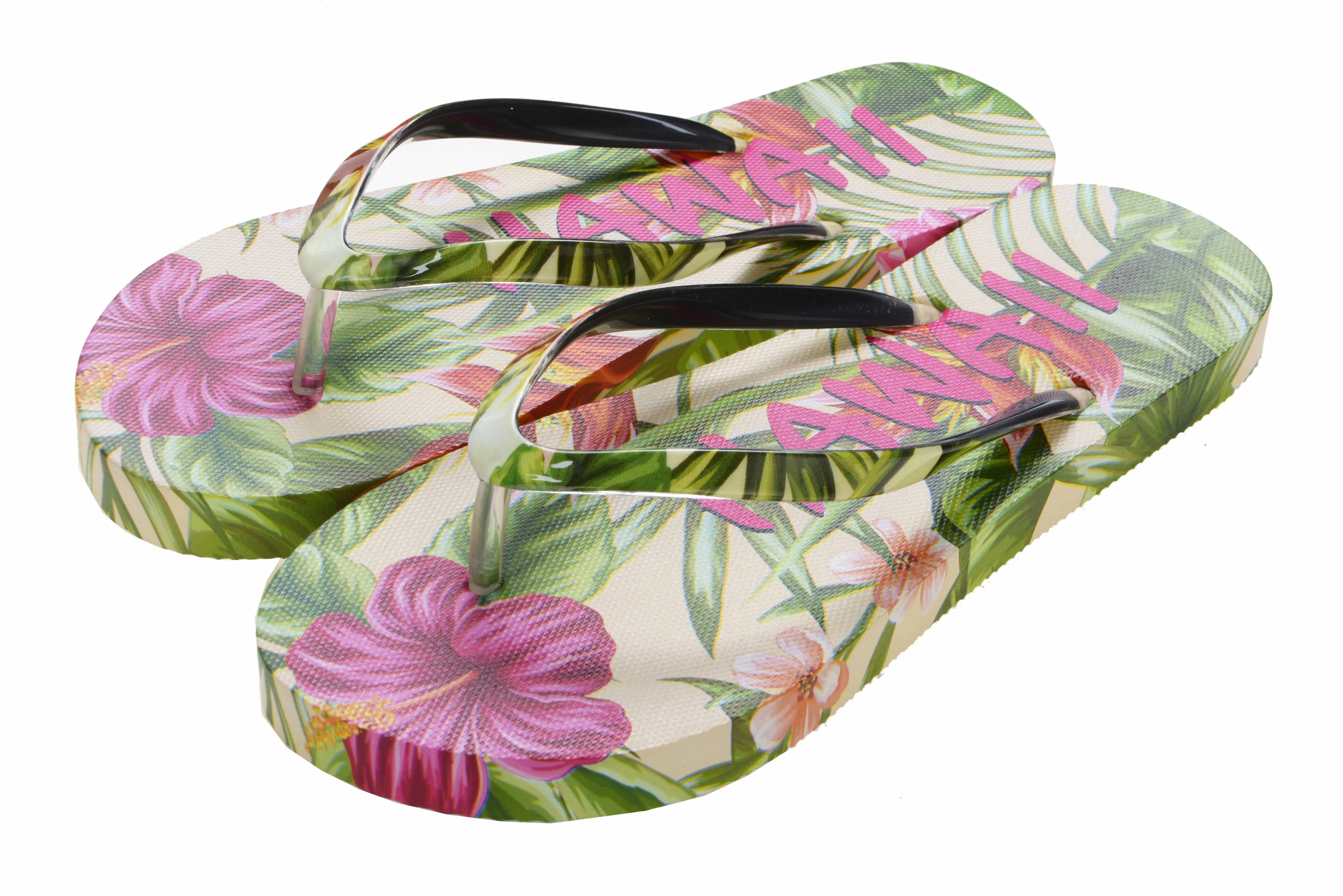 Hawaiian Breeze: The Comfy and Stylish Floral Flip Flops for Ladies - Plenny Styles