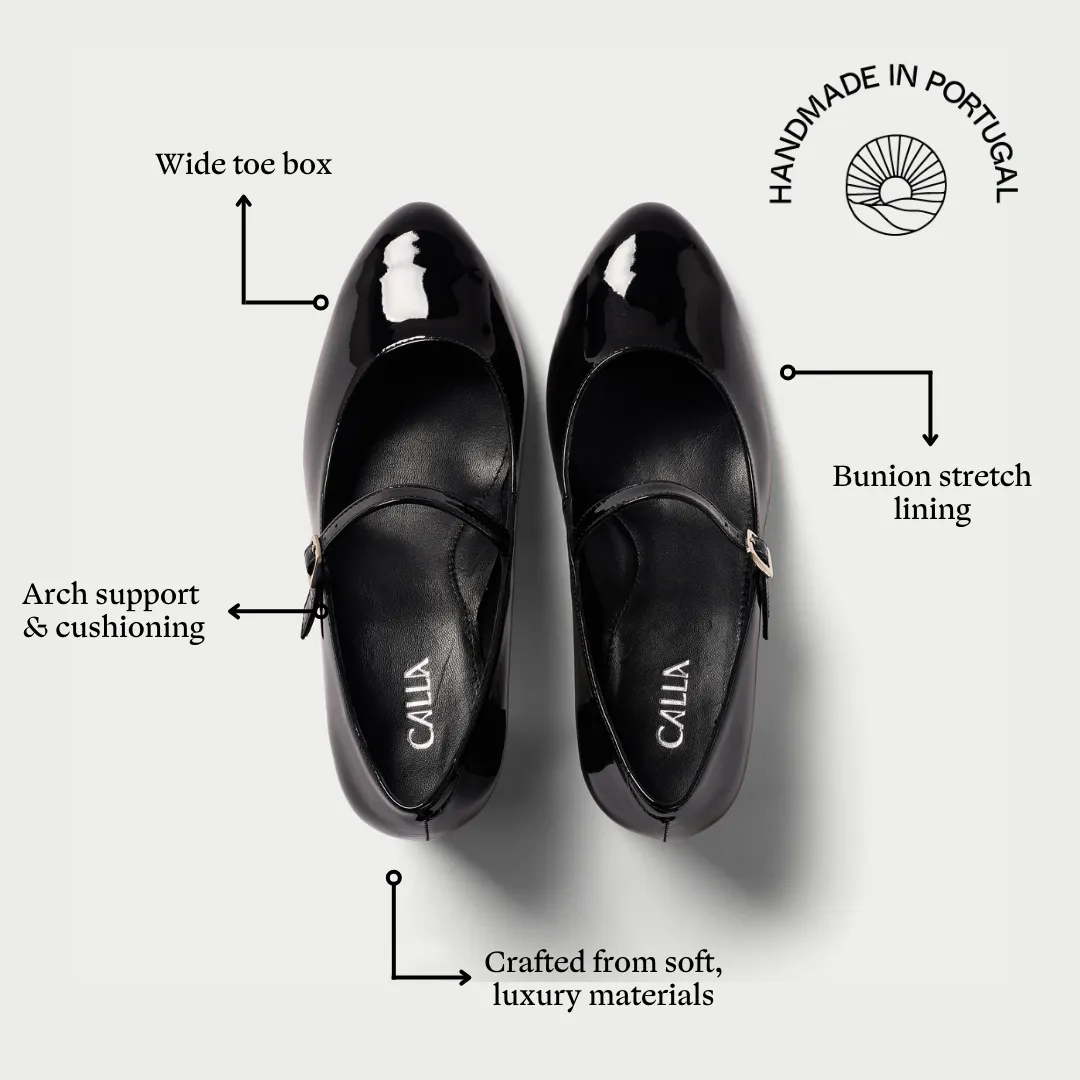 Helena - Black Patent Leather