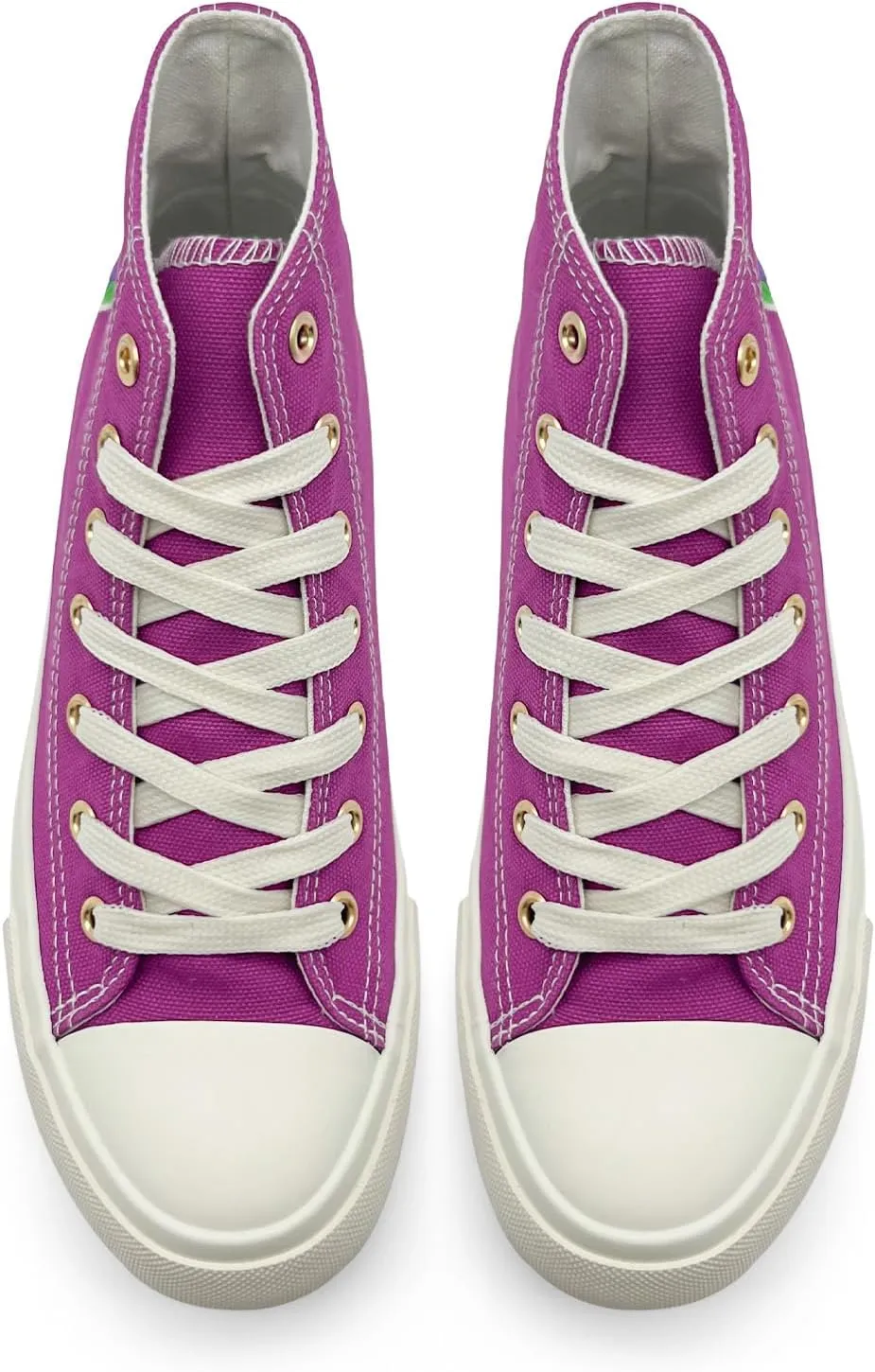 High Top Sneakers for Women Canvas Shoes Fruits Embroidery High Tops Women Casual Shoes Lace Up Fashion Sneakers