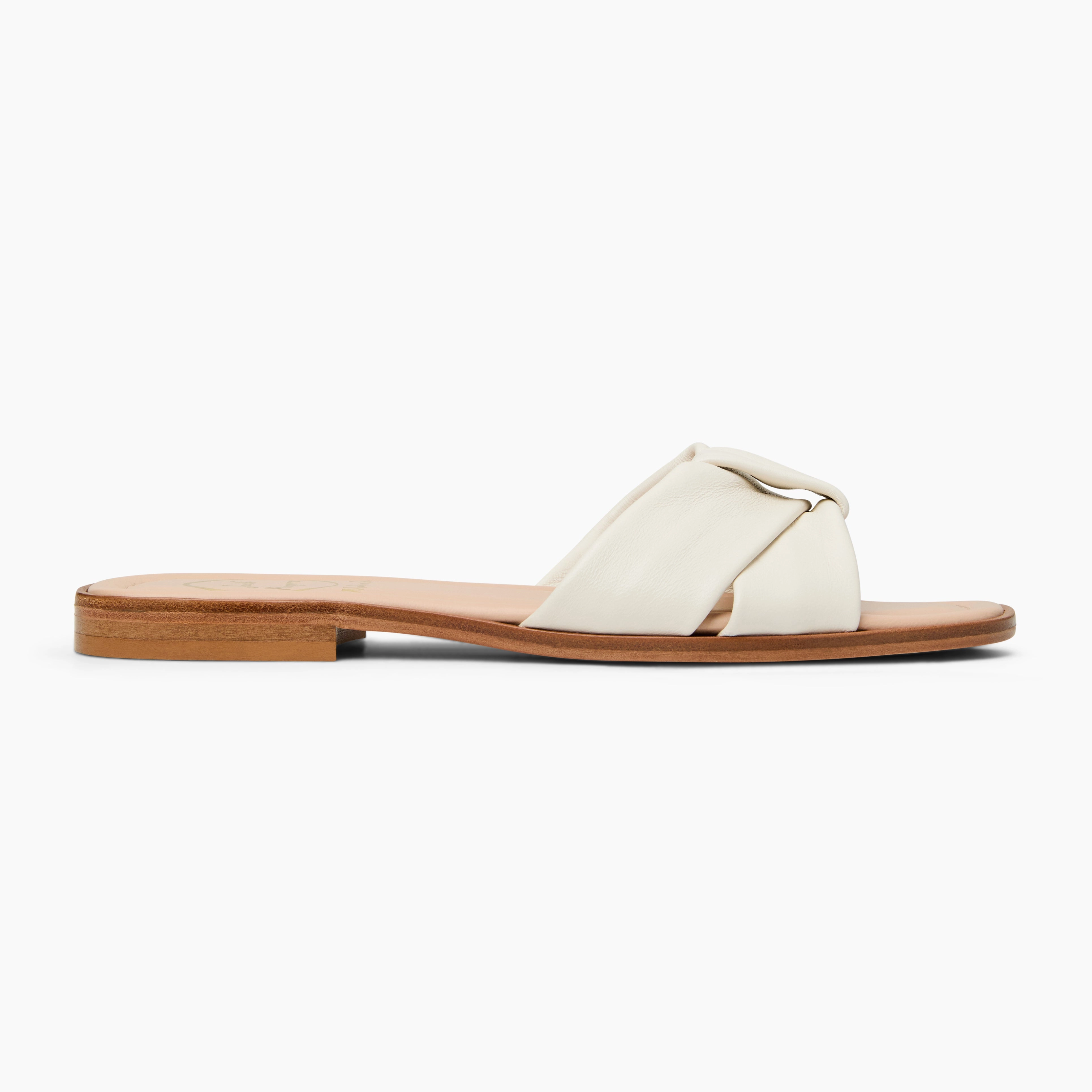 Monica Italian Leather Slide foldable
