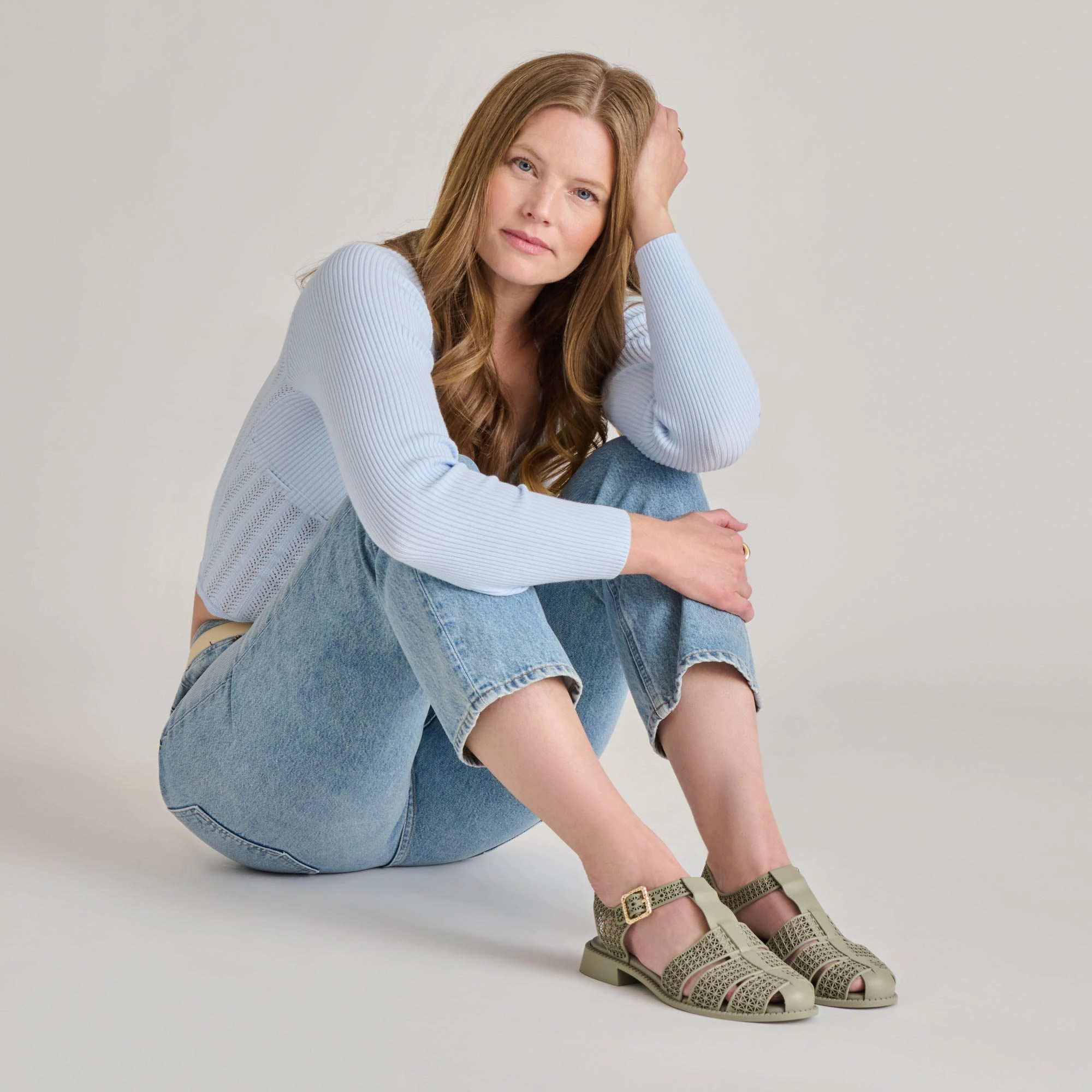 HOLIS 3D SANDALS LT SAGE Universal Look Relaxed Look