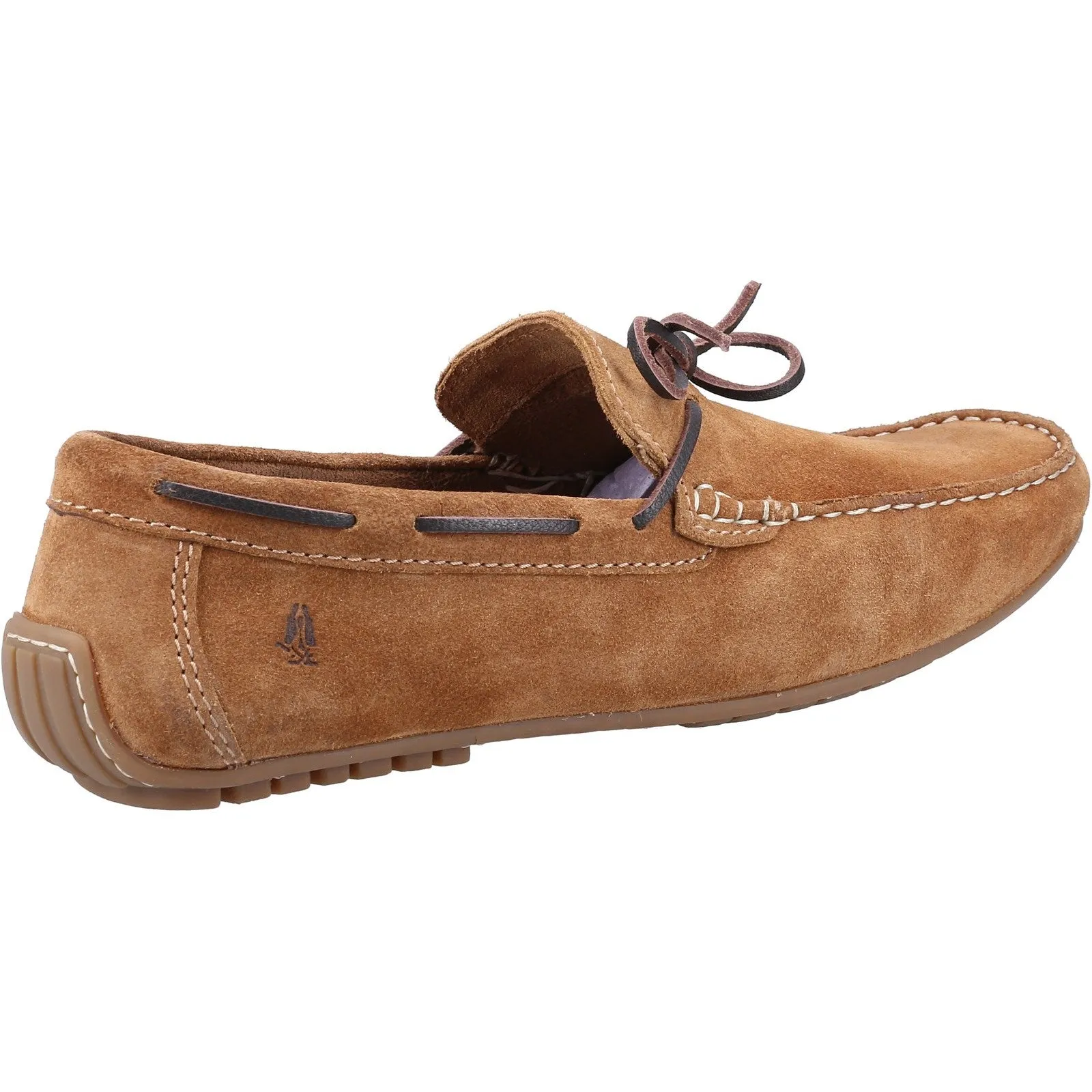 Hush Puppies Mens Reuben Suede Boat Shoe - Tan