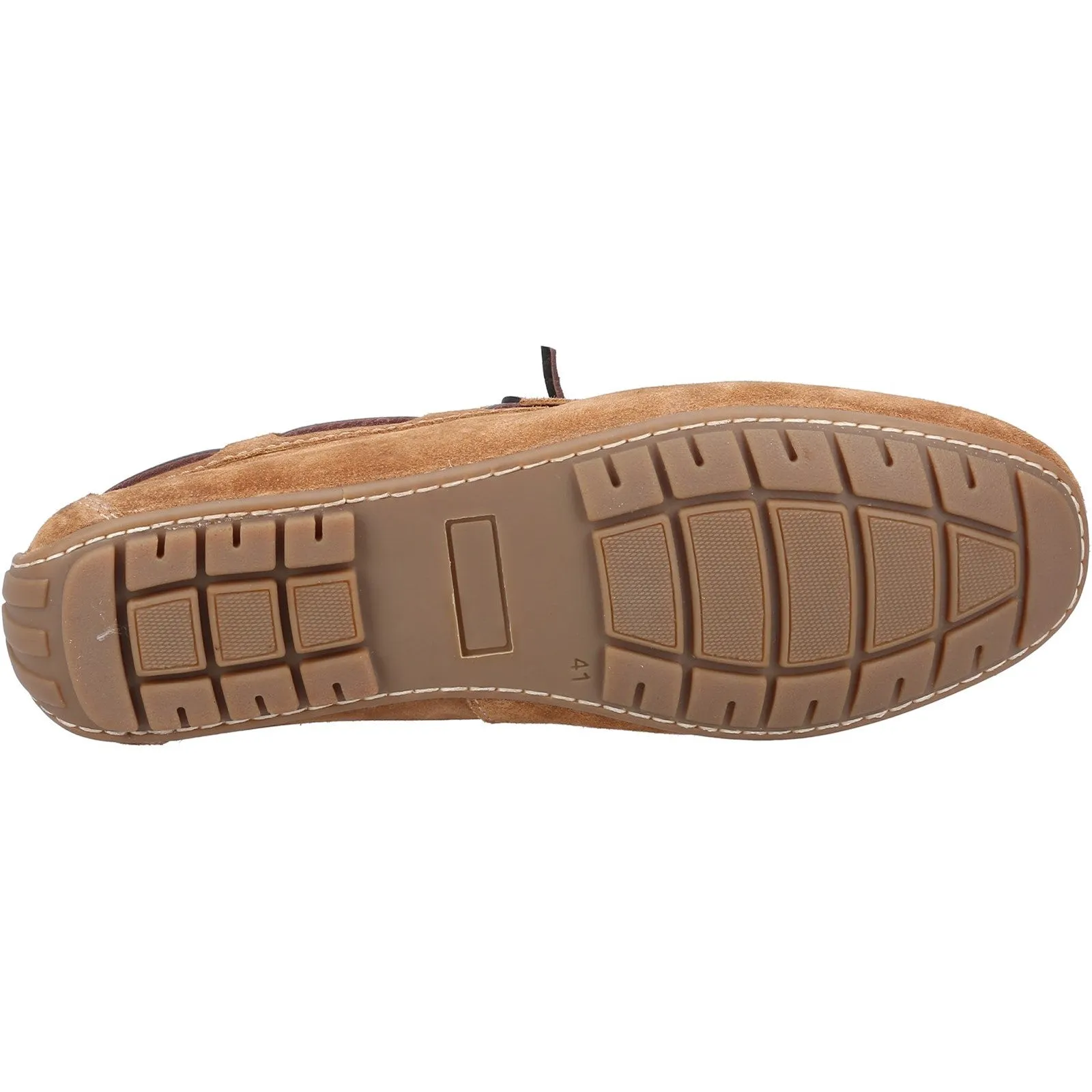 Hush Puppies Mens Reuben Suede Boat Shoe - Tan