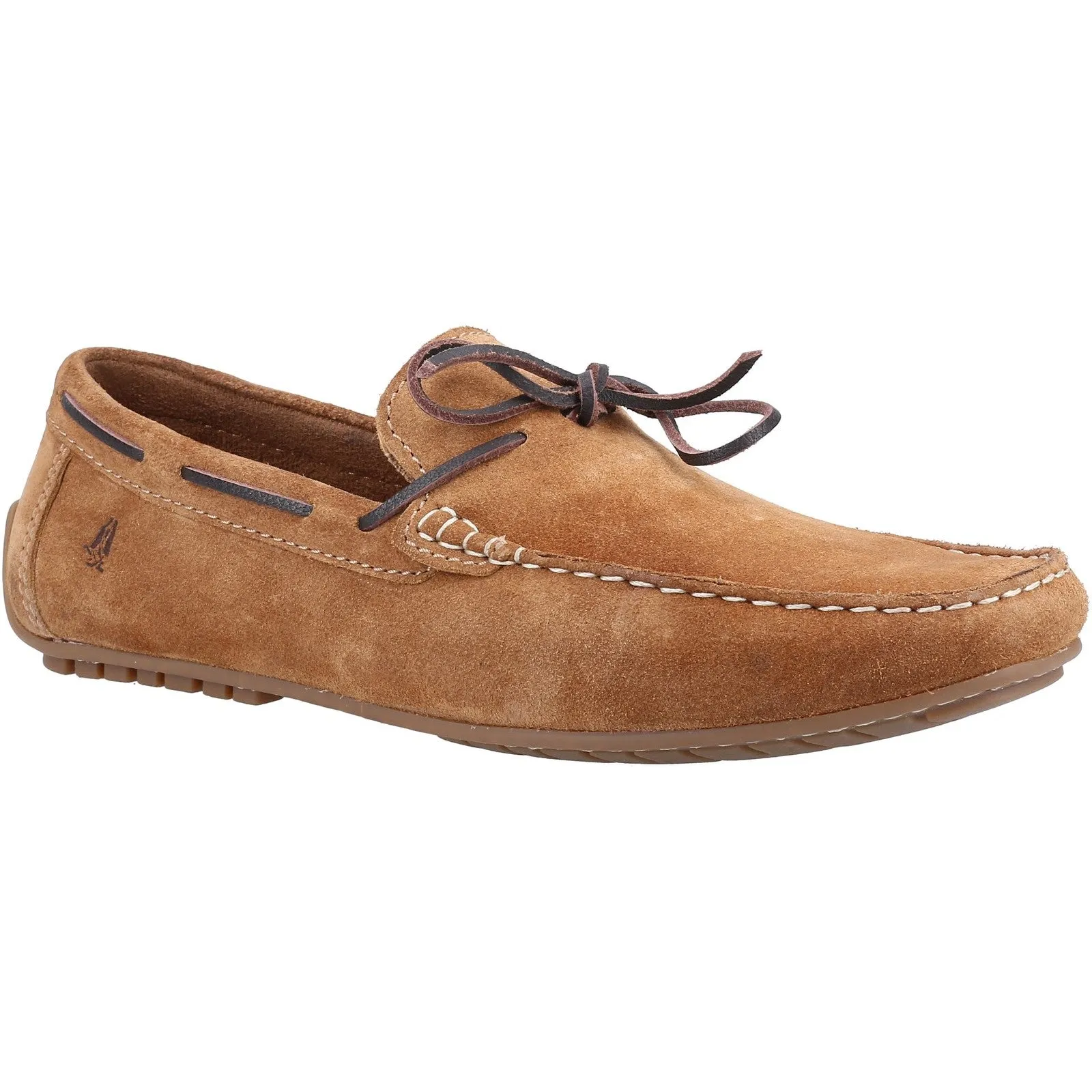 Hush Puppies Mens Reuben Suede Boat Shoe - Tan