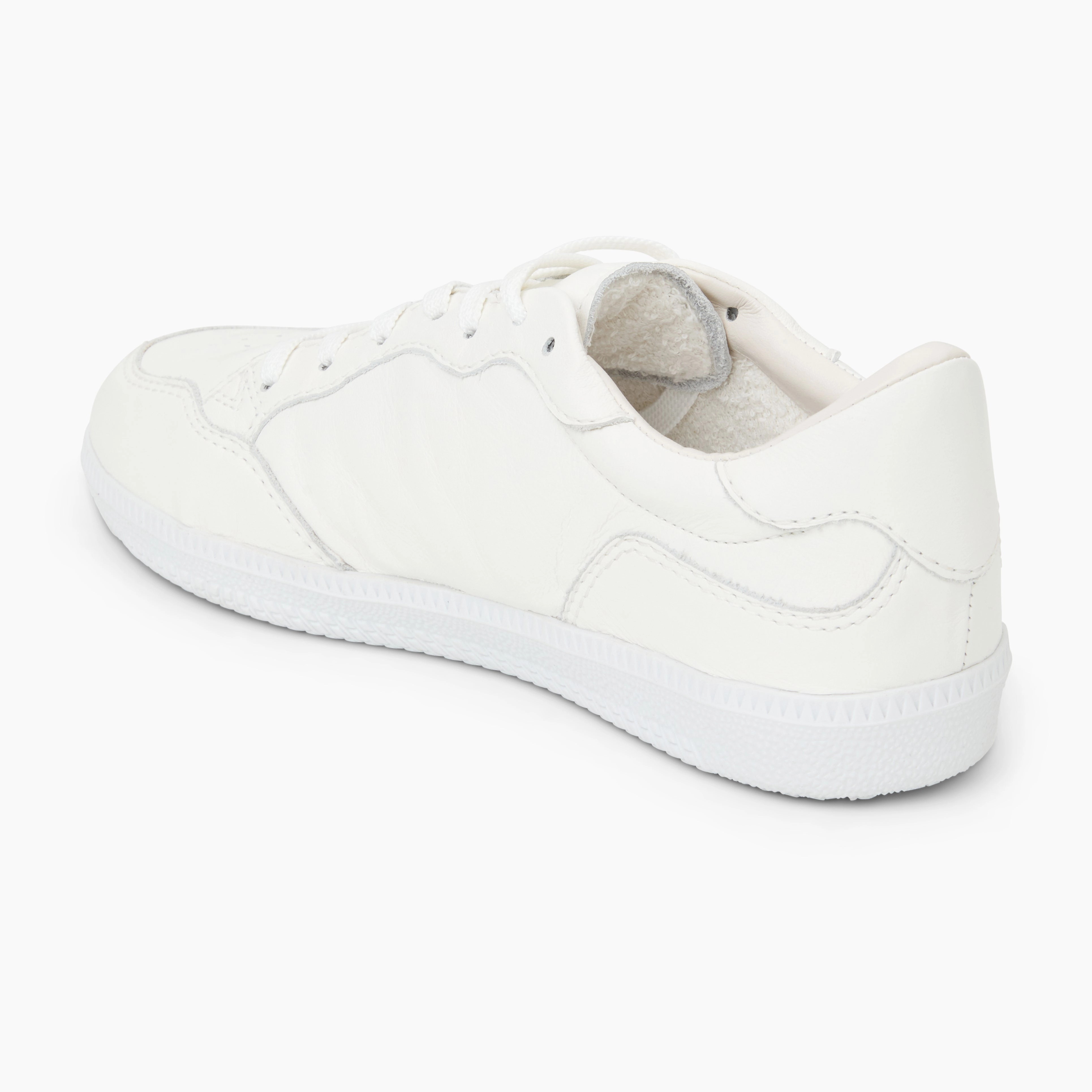 Hydrangea Embroidered Leather Low Top Sneaker Work Shoes