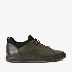 EnergyReturn The Hoxton Green Leather Men Sneaker Final Sale!